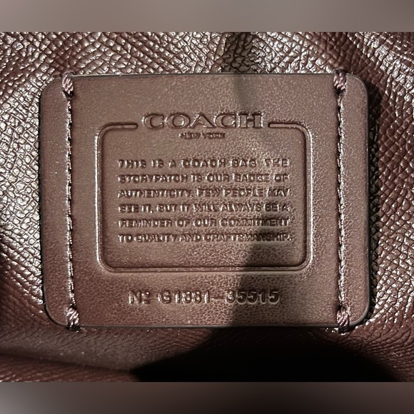 Coach Charlie Carryall in Metallic Berry/Gunmetal - Picture 6 of 7